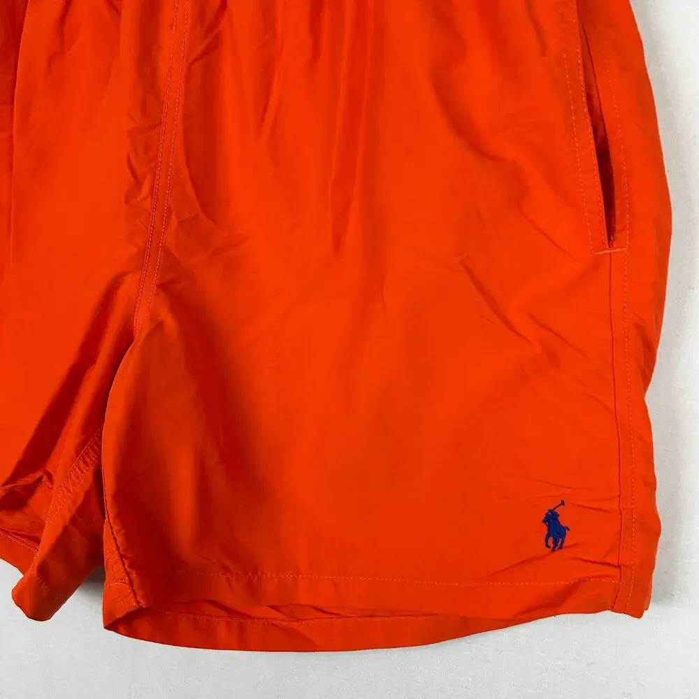 Polo Ralph Lauren Traveller Vintage Orange Nylon Swim Trunks Men's Size L